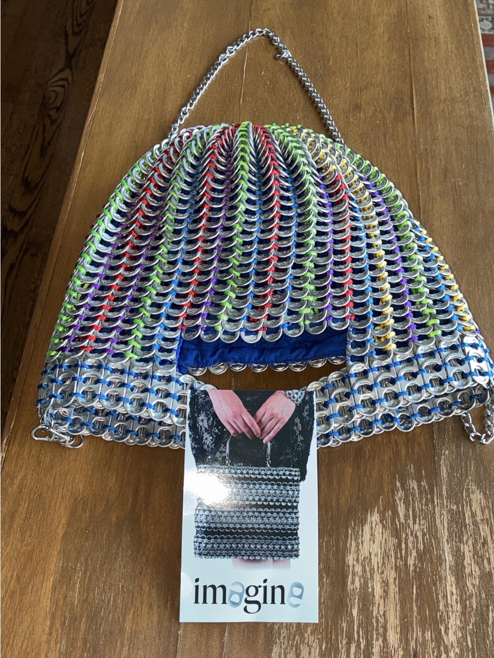 Multicolor Chainmail Tote Bag